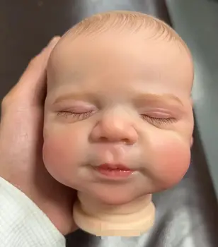 FBBD 19 inç Zaten Boyalı Yeniden Doğmuş Bebek Parçaları Quinlyn Sevimli Uyku Bebek 3D Boyama Görünür Damarlar Bez Vücut Dahil