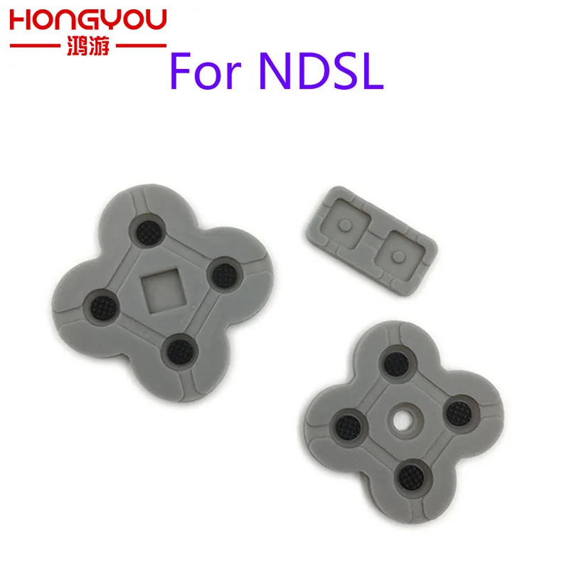 DS Lite için İletken Kauçuk düğme altlığı Seti Yedek Parça NDSL DSL İçin Silikon Düğmeler Görüntü 2