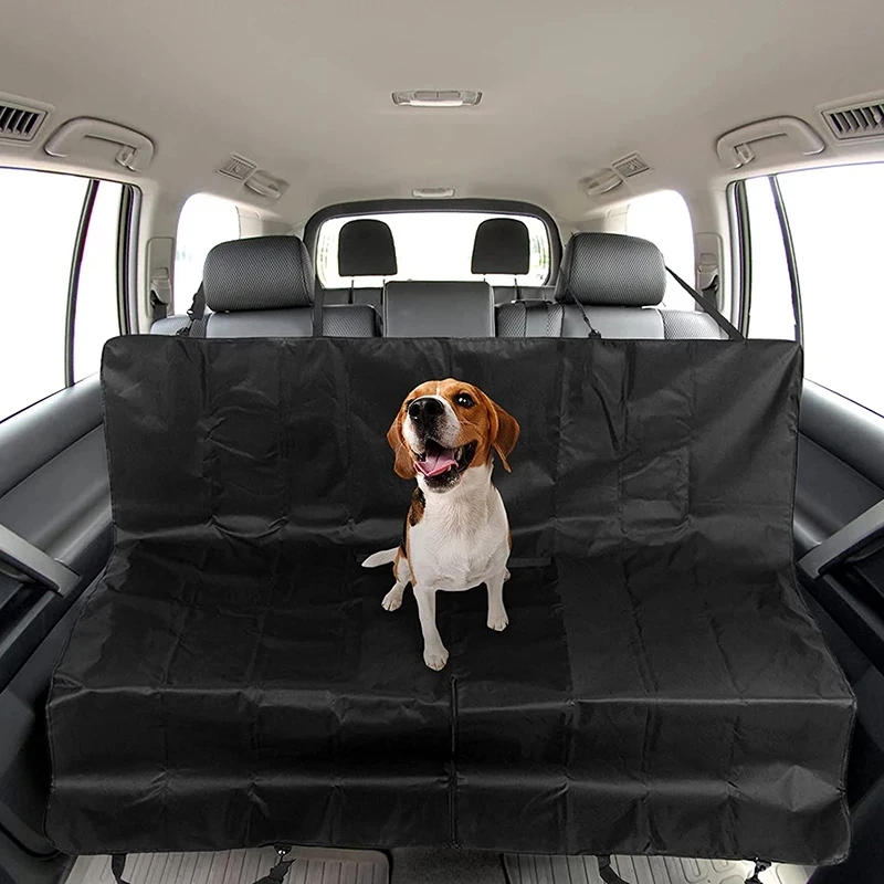 Köpek için Arka köpek halısı Taşıma Minderi Araba Seyahat Arka Pet Araba Bagaj Kapağı Taşıyıcı Güvenlik Koltuğu Su Geçirmez Koltuk Pet Kedi Hamak Görüntü 2