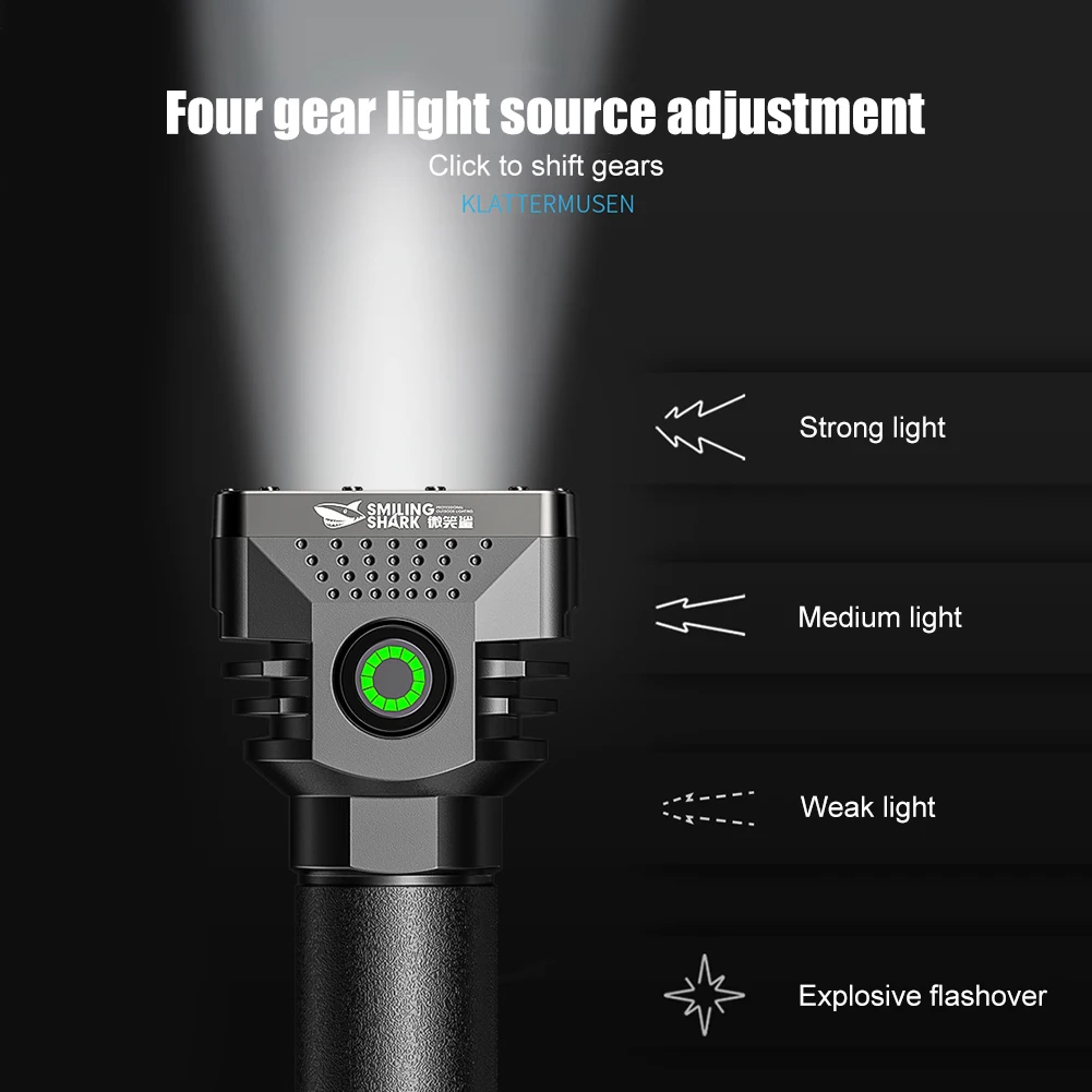 6 LEDs mini fener Güç Bankası Ultra Parlak Taktik LED el feneri Açık acil durum ışığı Aydınlatma 3 Modları İle USB Şarj Görüntü 3
