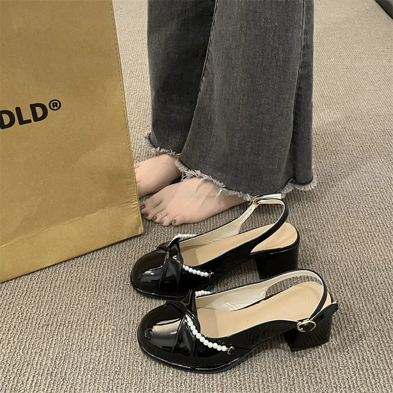 2023 Yüksek topuklu ayakkabılar kadın Giyim Bahar Yeni Rahat kaymaz Peri Tarzı Moda tek ayakkabı Rahat Görüntü 0