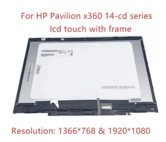 hp Pavilion 14-cd0003la 14-cd1029la 14-cd0014la 14-cd0007la 14-cd0008la LCD Ekran Dokunmatik Ekran Cam Sayısallaştırıcı Meclisi Görüntü 1