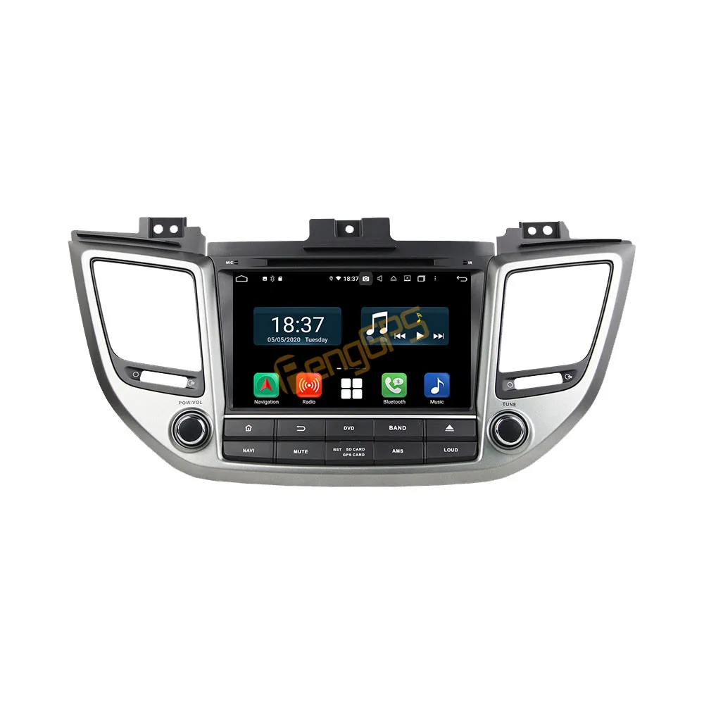 Hyundai Tucson için IX35 2014 - 2018 araba android radyosu Stereo Multimedya DVD oynatıcı 2 Din Autoradio GPS Navigasyon PX6 Ünitesi Görüntü 2
