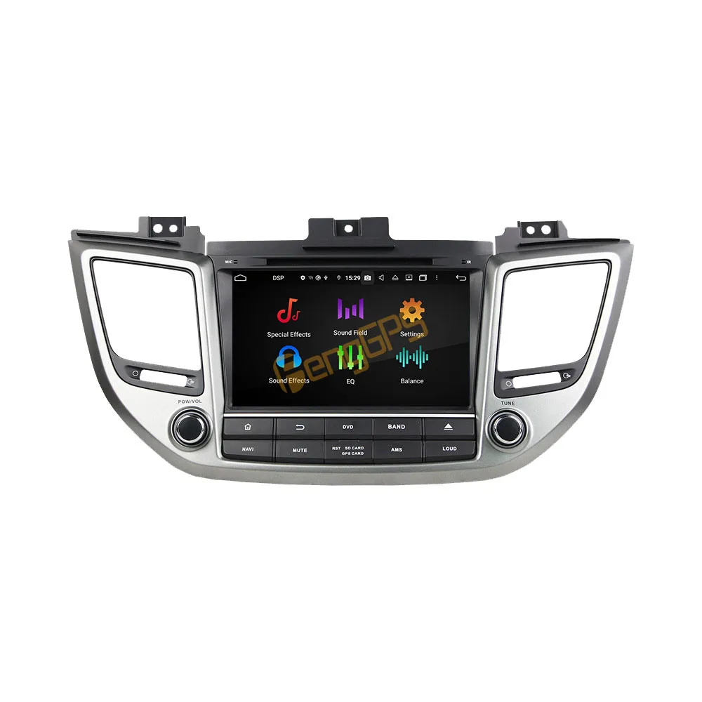 Hyundai Tucson için IX35 2014 - 2018 araba android radyosu Stereo Multimedya DVD oynatıcı 2 Din Autoradio GPS Navigasyon PX6 Ünitesi Görüntü 3