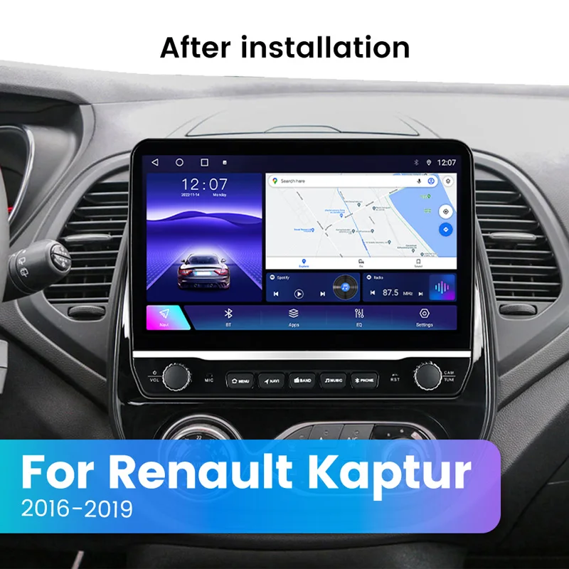 8 Çekirdekli 2 DİN Carplay Android 12 Araba Radyo Renault Kaptur İçin Captur 2016-2019 Multimedya Oynatıcı Autoradio Stereo GPS RDS 4G LTE​ Görüntü 1