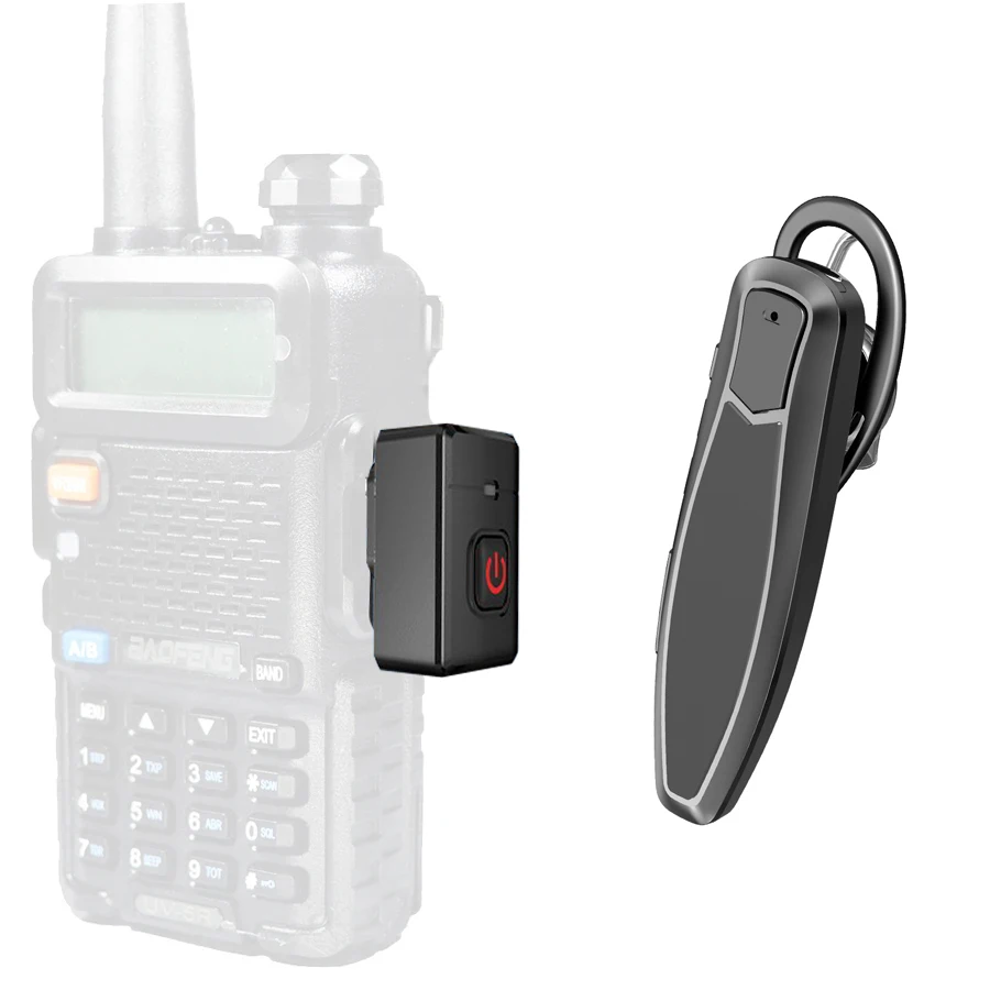 Bluetooth Kulaklık PTT Kablosuz Kulaklık İki Yönlü Telsiz İçin K Port Kulaklık Motorola KENWOOD Baofeng UV 5R 82 888s Radyolar Görüntü 2