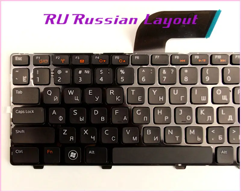 Rus RU Düzeni dell için klavye Inspiron 14 3420 P22G P33G 14R 5420 SE 7420 Dizüstü Bilgisayar / Dizüstü Bilgisayar Görüntü 3